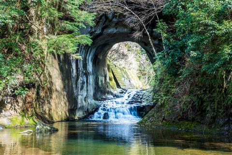 濃溝の滝・亀岩の洞窟